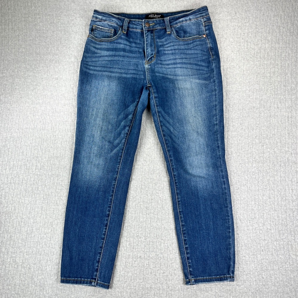 Judy Blue Skinny Jeans Womens‎ 31/32x26 Blue medium wash Stretch Denim JB82102DK